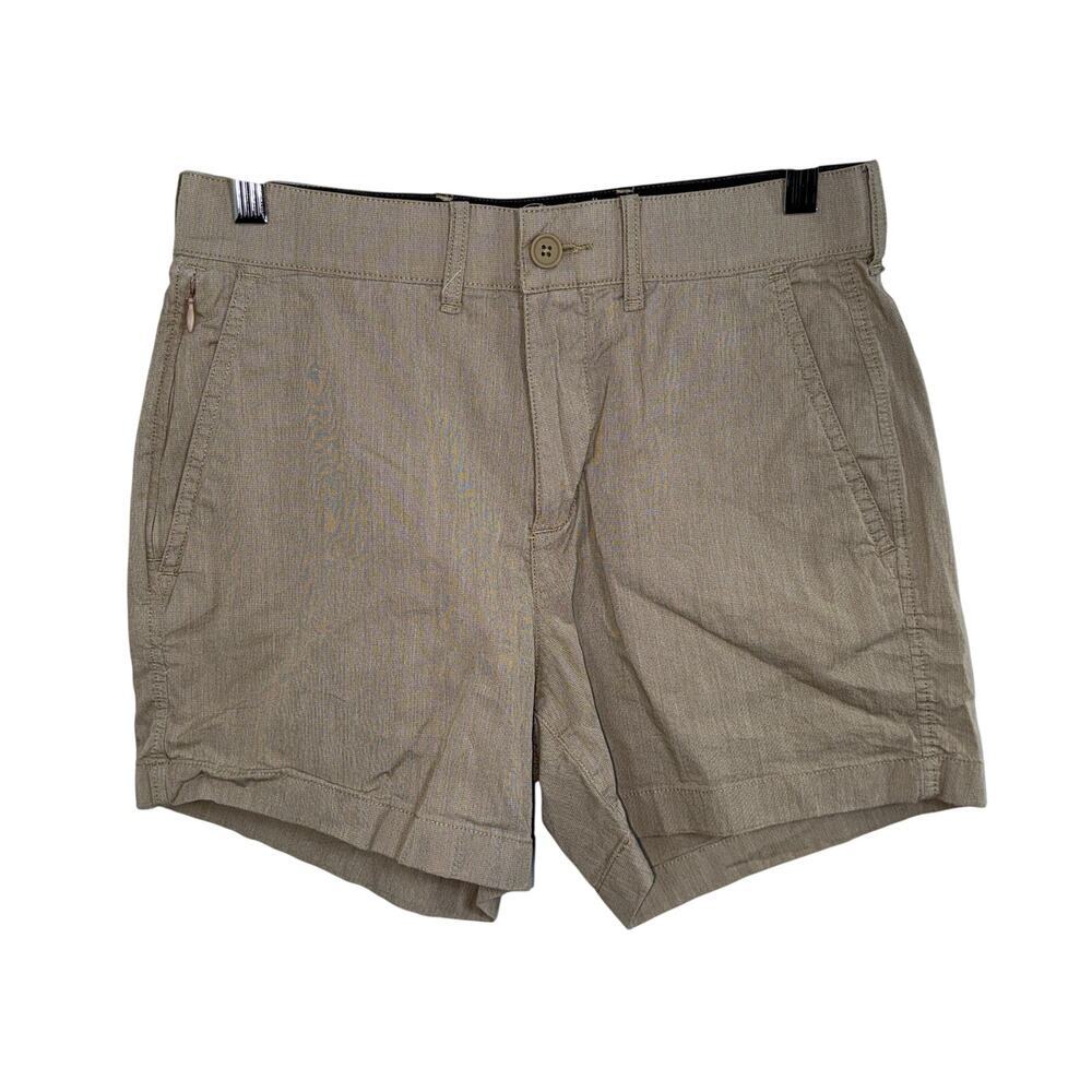 Abercrombie & Fitch A&F All Day Short Stretch Tan Beige Khaki Cargo Shorts Sz 28